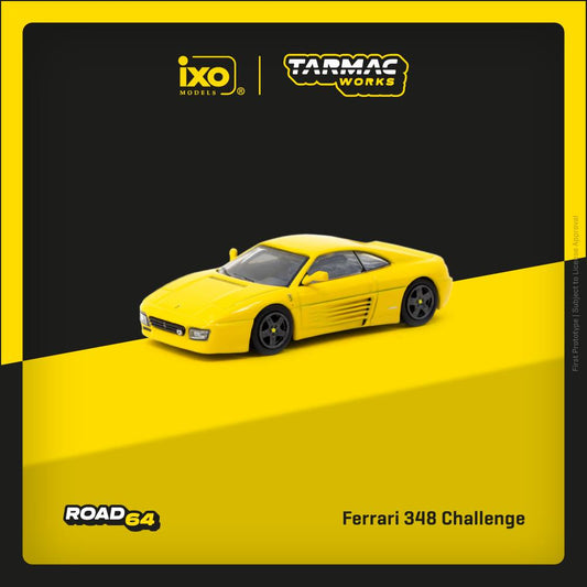 (Pre-Order) Tarmac Works - Ferrari 348 Challenge, Yellow