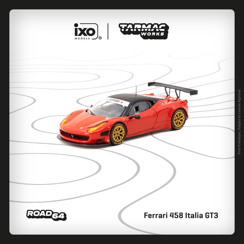 (Pre-Order) Tarmac Works - Ferrari 458 Italia GT3 Red