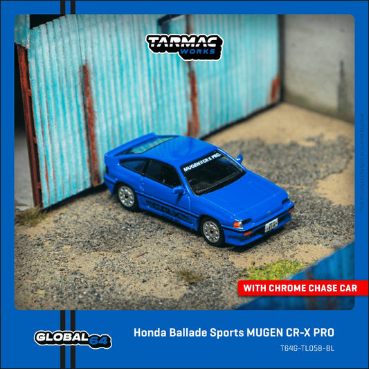 (Pre-Order) Tarmac Works - Honda Ballade Sports MUGEN CR-X PRO Blue