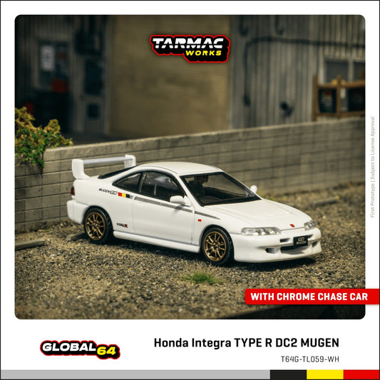 (Pre-Order) Tarmac Works - Honda Integra TYPE R DC2 MUGEN Championship White