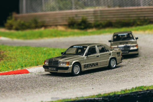 (Pre-Order) Tarmac Works -  Mercedes-Benz 190 E 2.3-16 Ayrton Senna Race of Champions 1984