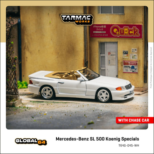 (Pre-Order) Tarmac Works - Mercedes-Benz SL 500 Koenig Specials White