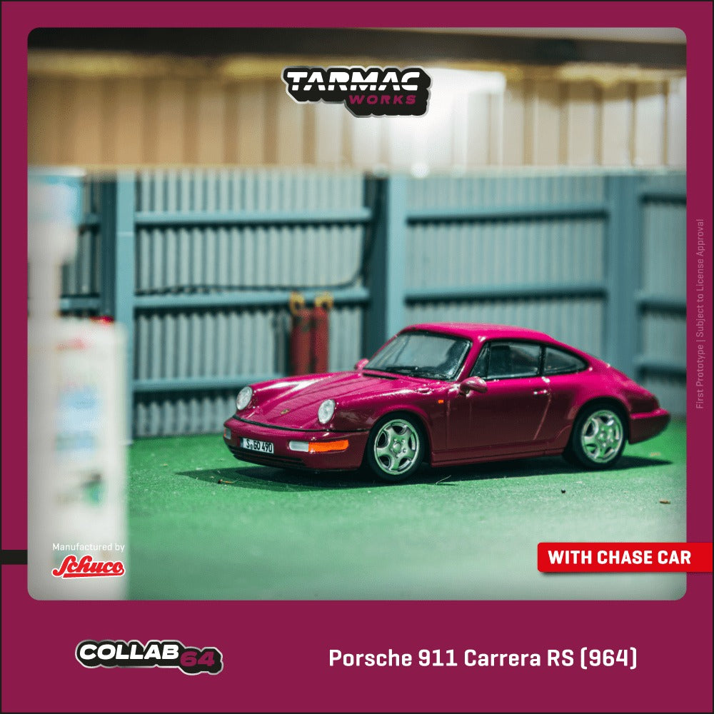 (Pre-Order) Tarmac Works - Porsche 911 Carrera RS (964) Ruby Star