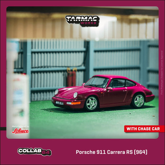 (Pre-Order) Tarmac Works - Porsche 911 Carrera RS (964) Ruby Star