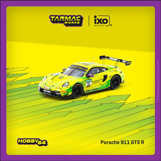 (Pre-Order) Tarmac Works - Porsche 911 GT3 R, Thomas Preining, DTM Champion 2023
