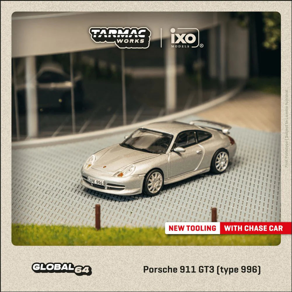 Tarmac Works - Porsche 911 GT3 (type 996) Silver