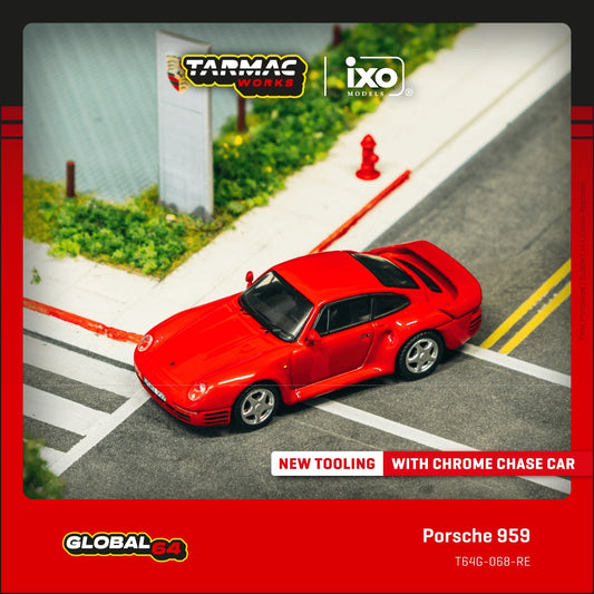 (Pre-Order) Tarmac Works - Porsche 959 Red