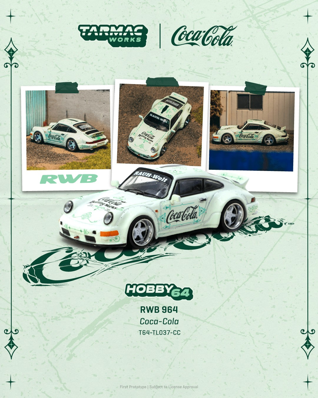Tarmac Works RWB 964 Coca-Cola 1:64 diecast model