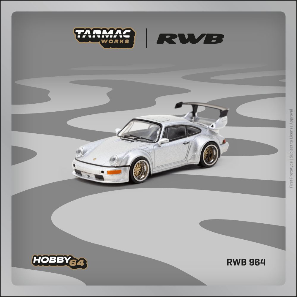 (Pre-Order) Tarmac Works - RWB 964 Silver