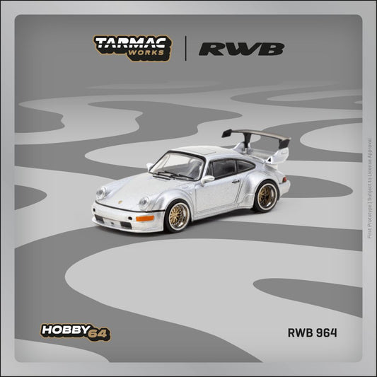 (Pre-Order) Tarmac Works - RWB 964 Silver