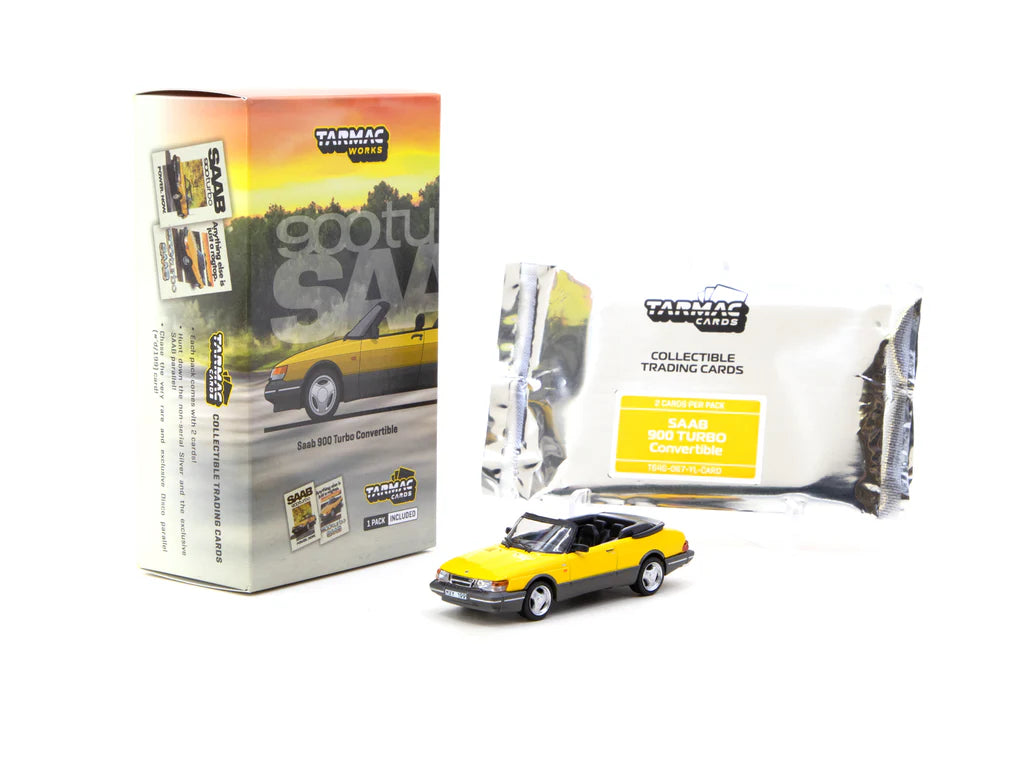 Tarmac Works - Saab 900 Turbo Convertible Yellow