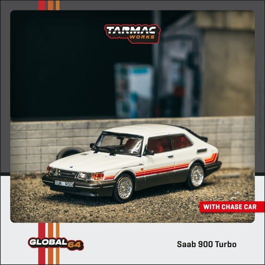 (Pre-Order) Tarmac Works - Saab 900 Turbo White