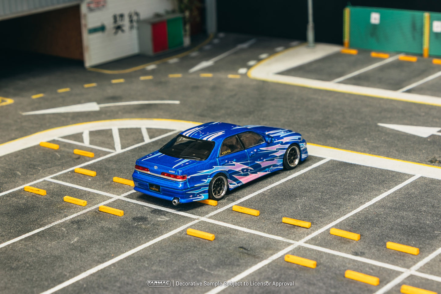 (Pre-Order) Tarmac Works - VERTEX Toyota Mark II JZX100 Blue Metallic
