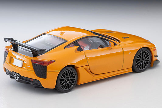 Tomica Limited Vintage 1:64 Lexus LFA Nurburgring Package orange with opening hood V10 engine diecast model