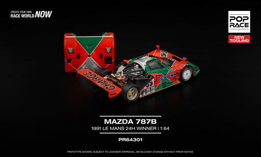 POP Race Mazda 787B 1991 Le Mans 24 Hours Winner 1:64 scale diecast race car model