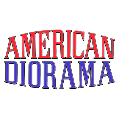 American Diorama 1:64 scale collection featuring realistic figures, garages, racing paddocks, and display accessories for diecast models