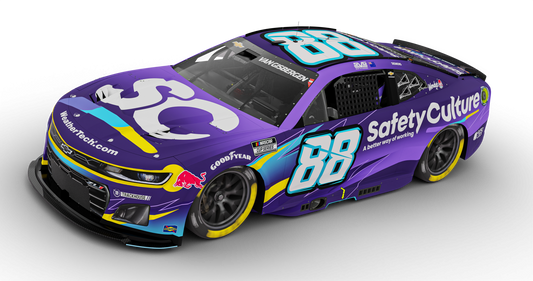 1:64 ARC 2025 Chevrolet #88 Shane van Gisbergen diecast model in SafetyCulture livery with authentic sponsor and number detailing.