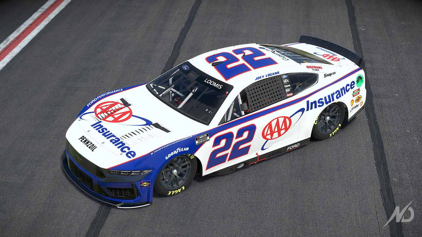 (Pre-Order) ARC - 2025 Ford Mustang #22 Joey Logano *AAA Insurance*