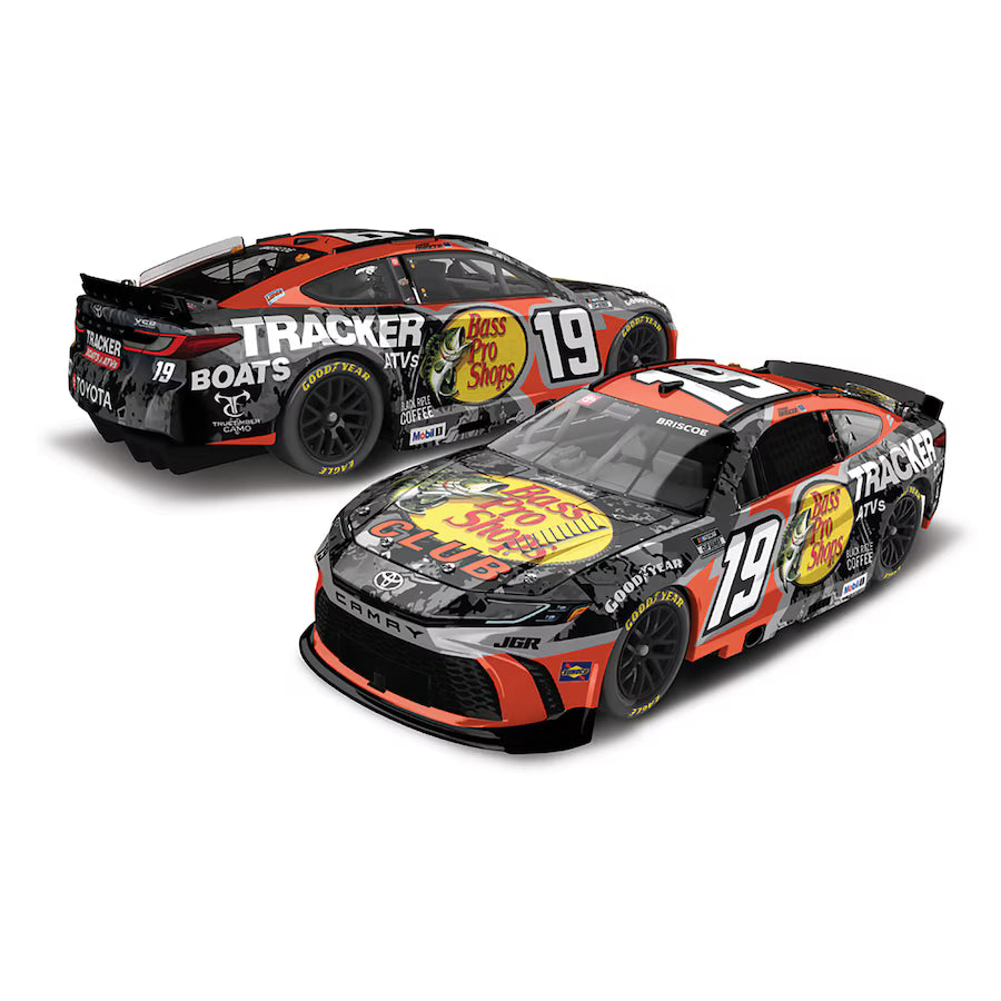 1:64 diecast model of Chase Briscoe’s 2025 #19 Toyota Camry XSE featuring Bass Pro Shops livery.