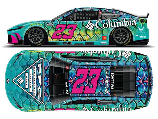 1:64 scale ARC diecast of Bubba Wallace’s 2025 #23 Toyota Camry XSE featuring Columbia Sportswear livery.