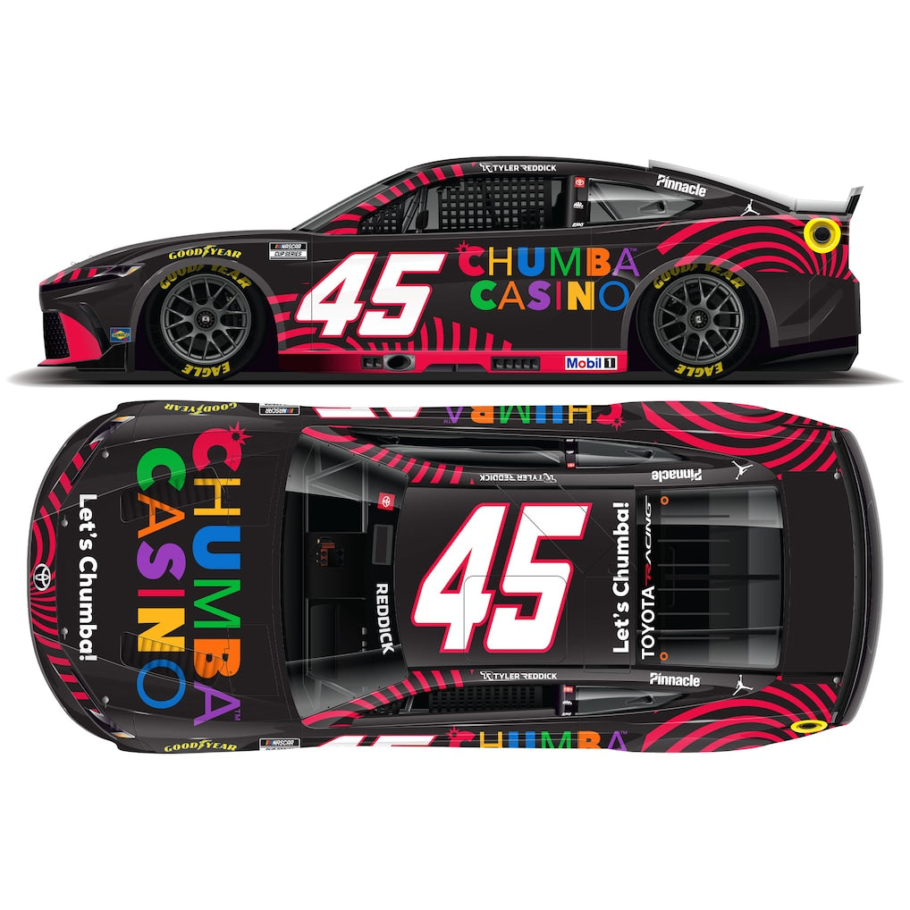 ARC 1:64 Toyota Camry XSE 2026 NASCAR #45 Tyler Reddick Chumba Casino race car diecast model