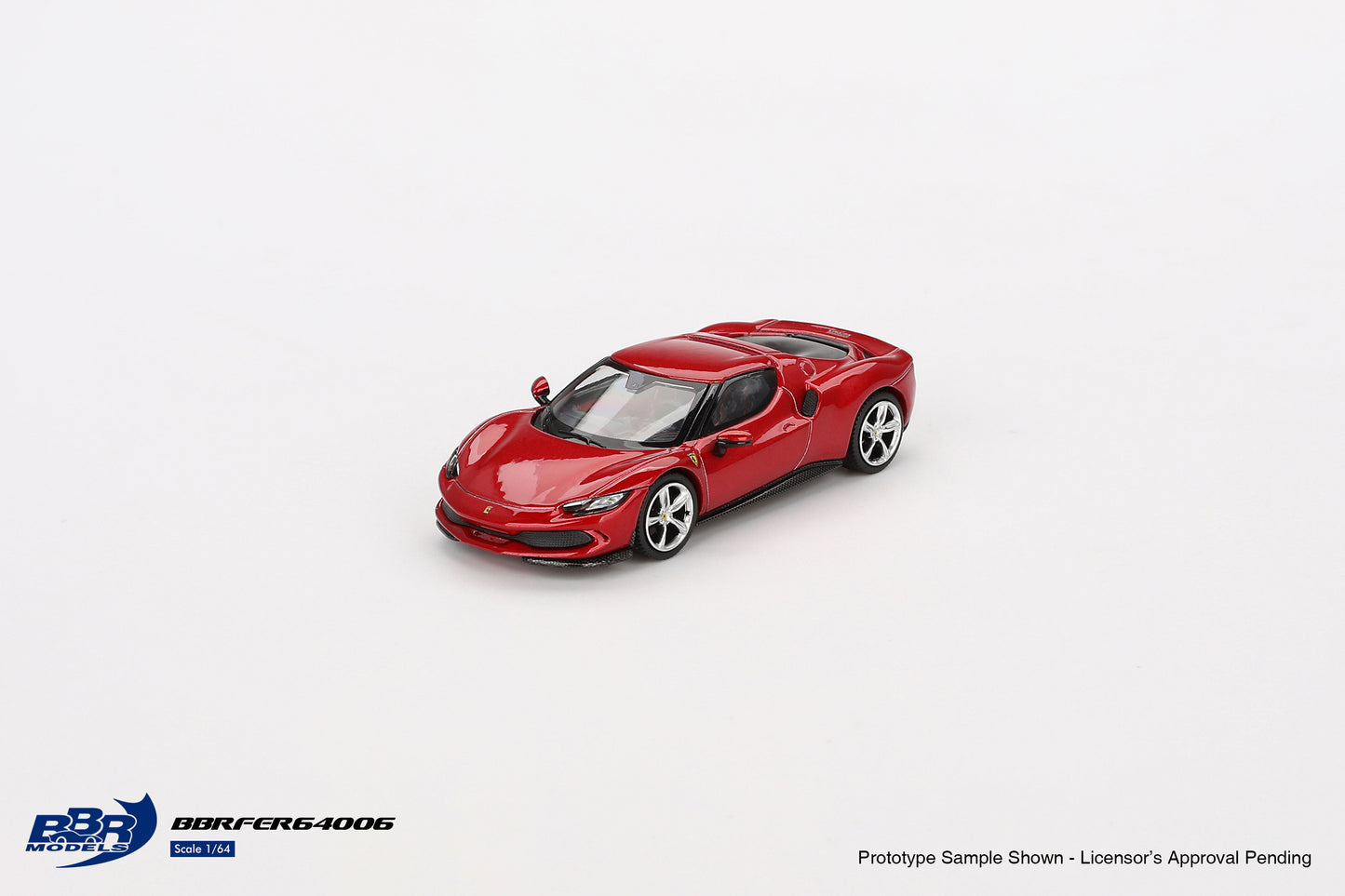 (Pre-Order) BBR Models - Ferrari 296 GTB F1-75 Rosso Imola 2024