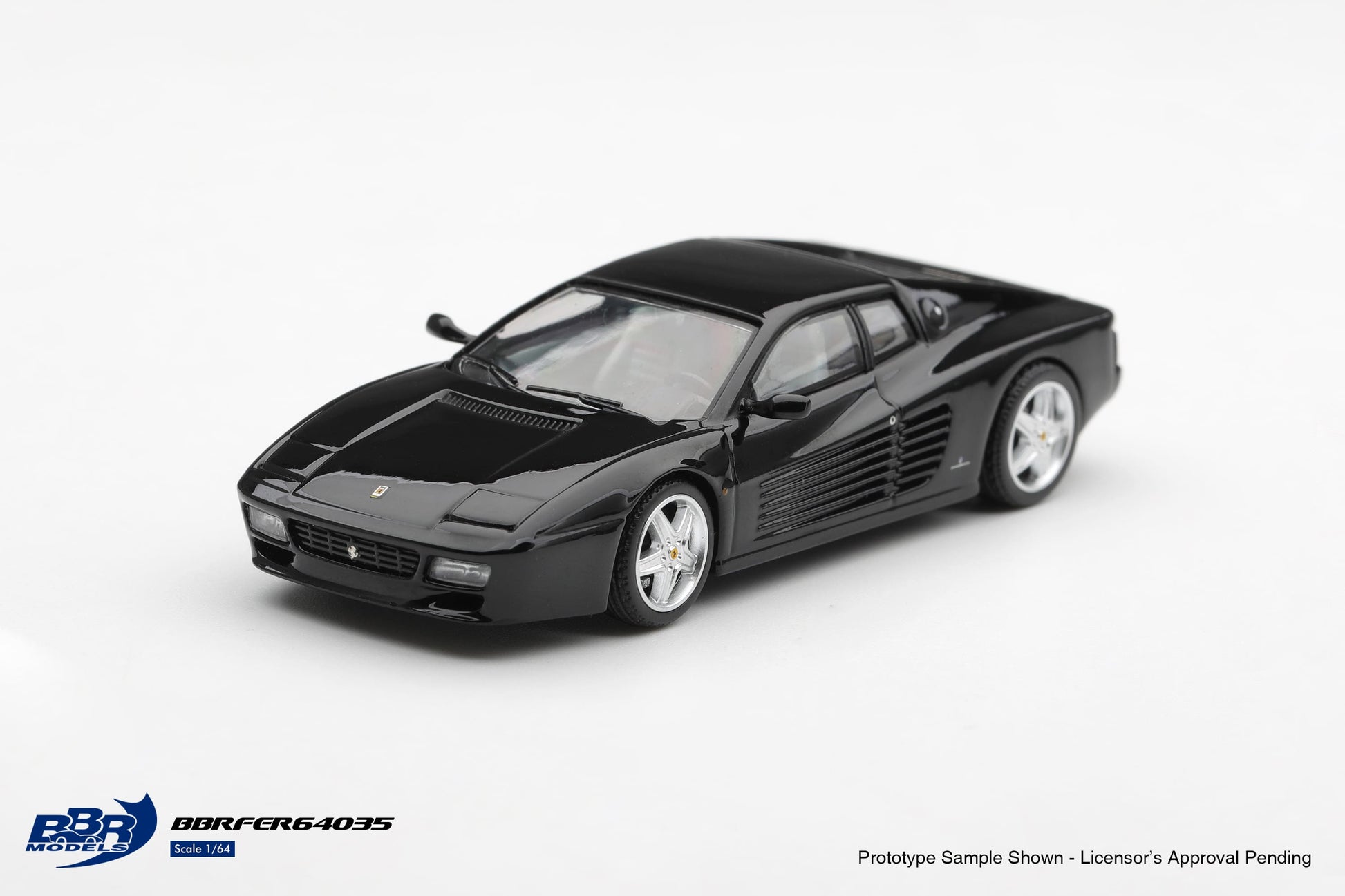 BBR Models Ferrari 512 TR 1992 in Nero black.