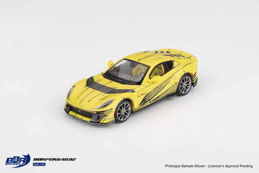 BBR Models Ferrari 812 Competizione Tailor Made 2021 1:64 scale diecast car. Front