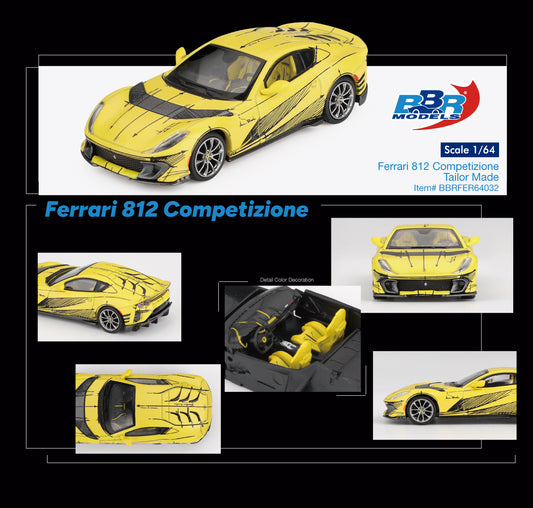 BBR Models Ferrari 812 Competizione Tailor Made 2021 1:64 scale diecast car
