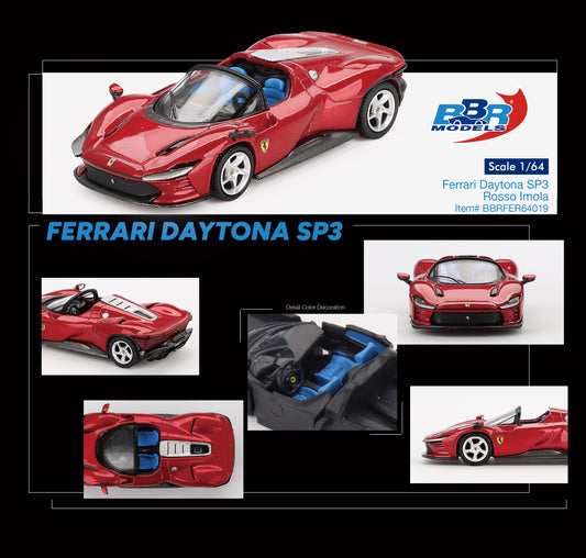 (Pre-Order) BBR Models - Ferrari Daytona SP3 Rosso Imola 2024