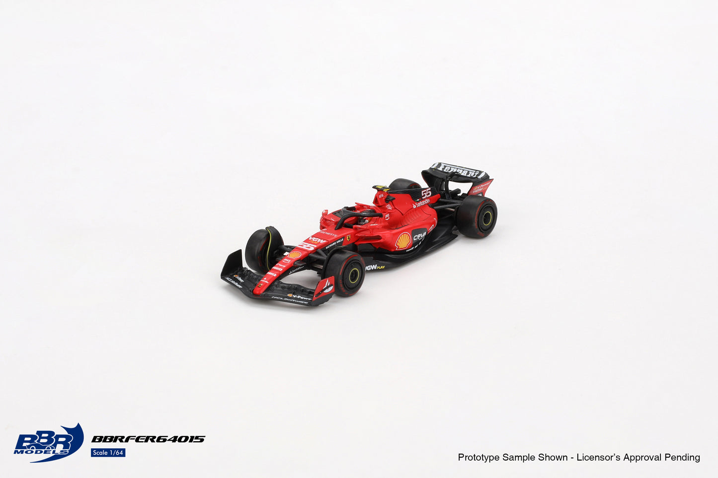 (Pre-Order) BBR Models - Ferrari SF23 #55 C. Sainz Bahrain GP 2023