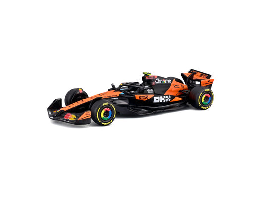 Bburago 1:64 McLaren MCL39 #4 Lando Norris Australian GP 2025 F1 model in blister packaging.