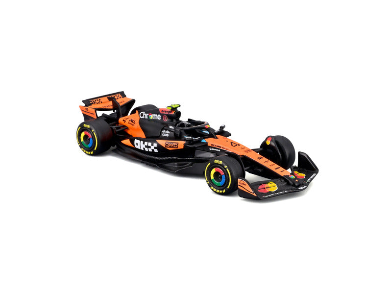 Bburago 1:64 McLaren MCL39 #4 Lando Norris Australian GP 2025 F1 model in blister packaging.
