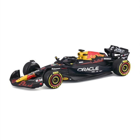 Bburago 1:64 Oracle Red Bull Racing RB21 #1 Max Verstappen F1 model in blister packaging.