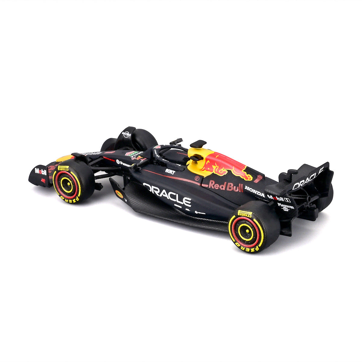 Bburago 1:64 Oracle Red Bull Racing RB21 #1 Max Verstappen F1 model in blister packaging.