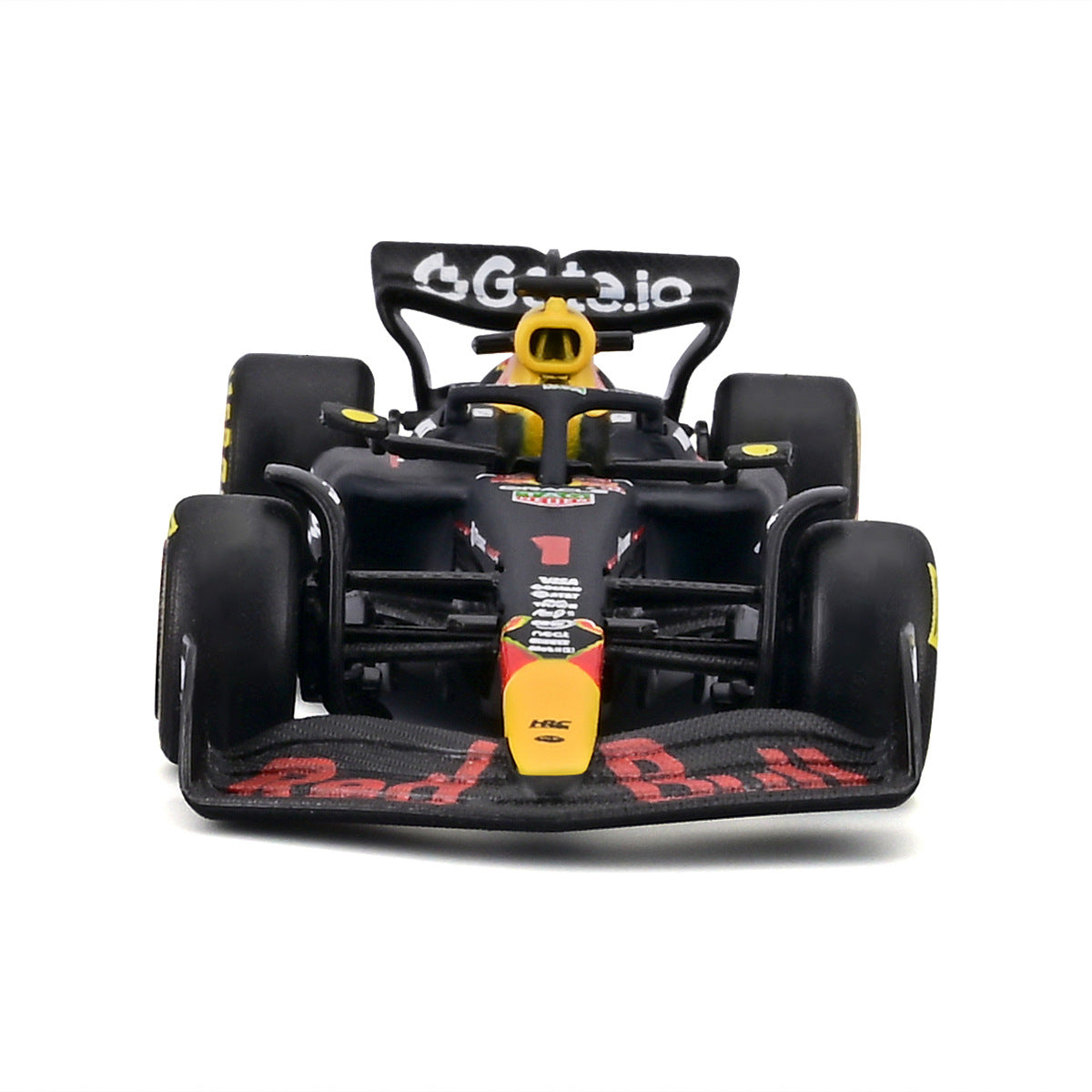 Bburago 1:64 Oracle Red Bull Racing RB21 #1 Max Verstappen F1 model in blister packaging.