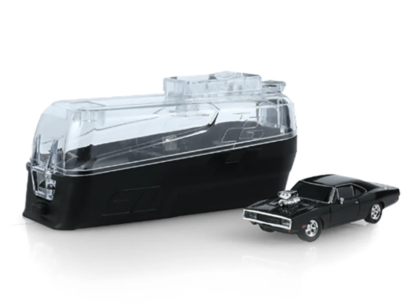 GreenLight GL Motion 1:64 RC 1970 Dodge Charger Dom from The Fast and the Furious with black body and supercharger