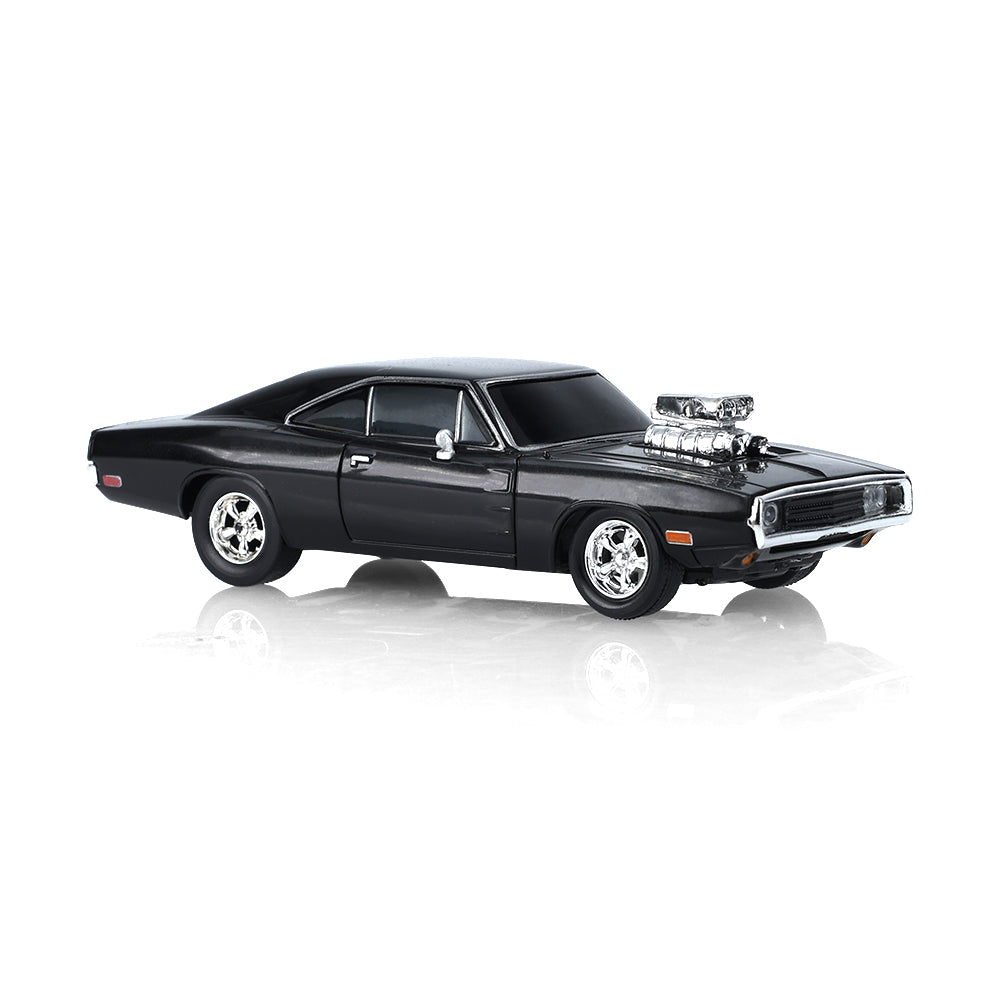 GreenLight GL Motion 1:64 RC 1970 Dodge Charger Dom from The Fast and the Furious with black body and supercharger