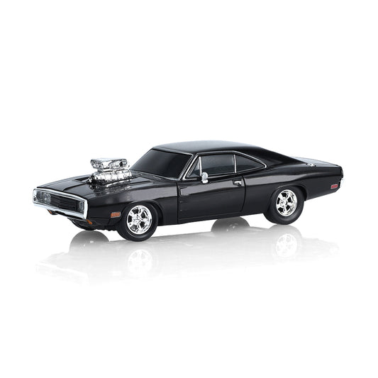 GreenLight GL Motion 1:64 RC 1970 Dodge Charger Dom from The Fast and the Furious with black body and supercharger