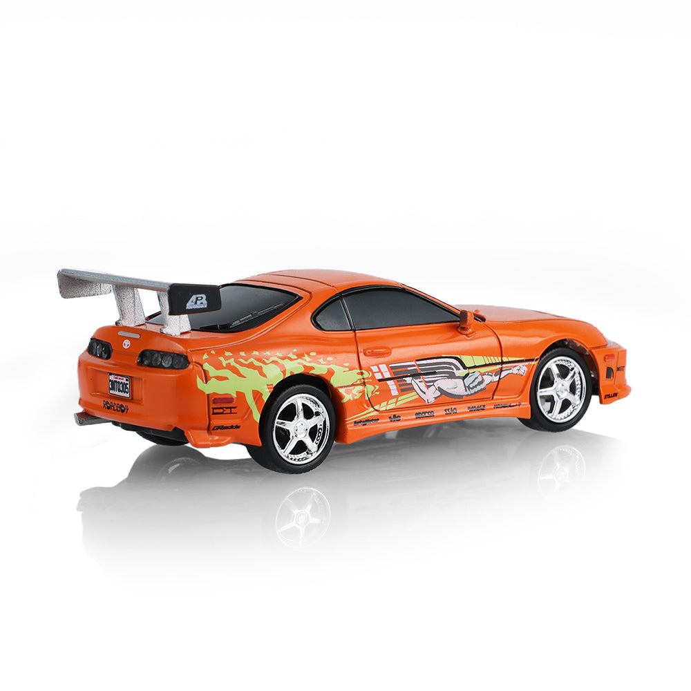 GreenLight GL Motion 1:64 RC 1994 Toyota Supra MK4 Brian from The Fast and the Furious in orange movie-inspired livery