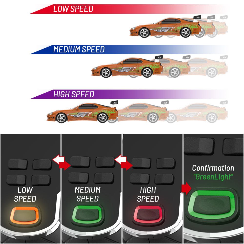 GreenLight GL Motion 1:64 RC 1994 Toyota Supra MK4 Brian from The Fast and the Furious in orange movie-inspired livery
