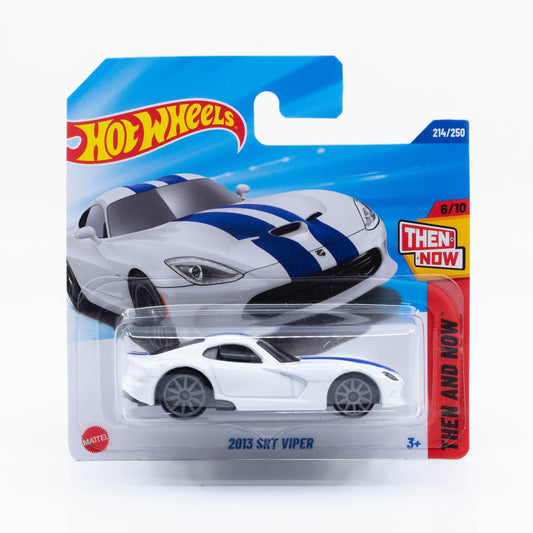 Hot Wheels 2013 SRT Viper diecast car model in 1:64 scale with sleek design and muscle car styling
