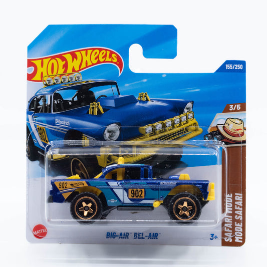 Hot Wheels Big-Air Bel-Air off-road custom Chevy with lifted suspension and bold graphics