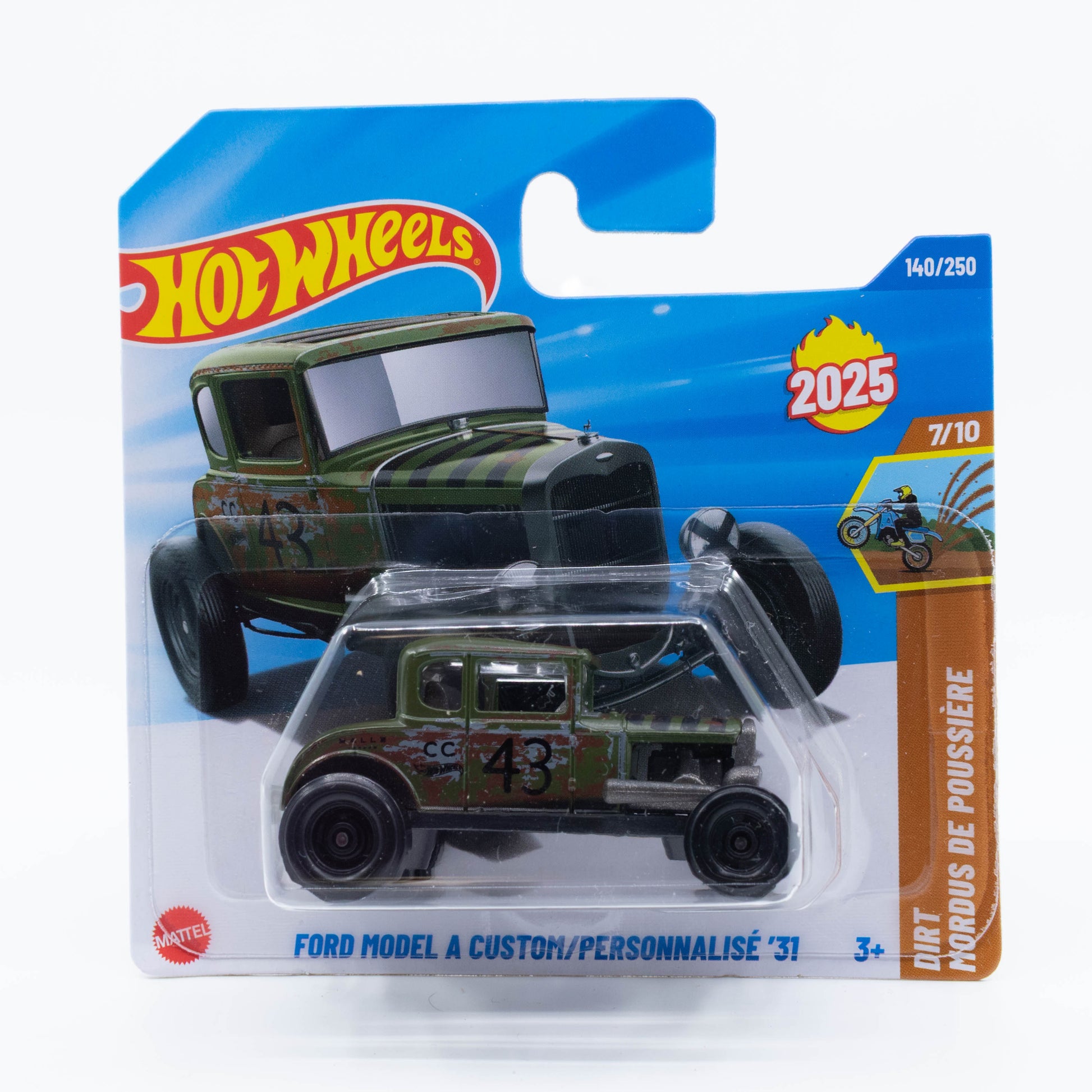 Hot Wheels Ford Model A Custom '31 diecast car in 1:64 scale with vintage hot rod design and custom paint.