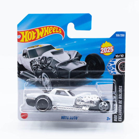 Hot Wheels Hoto Roto fantasy car with big exposed engine and aerodynamic racing design