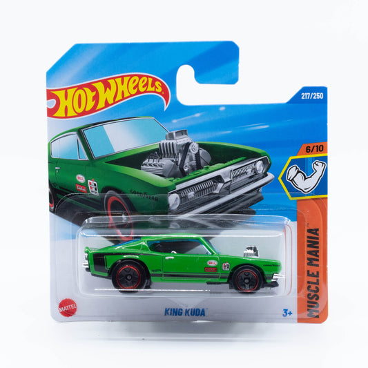 Hot Wheels King Kuda diecast car model in 1:64 scale with aggressive muscle car design and sharp details