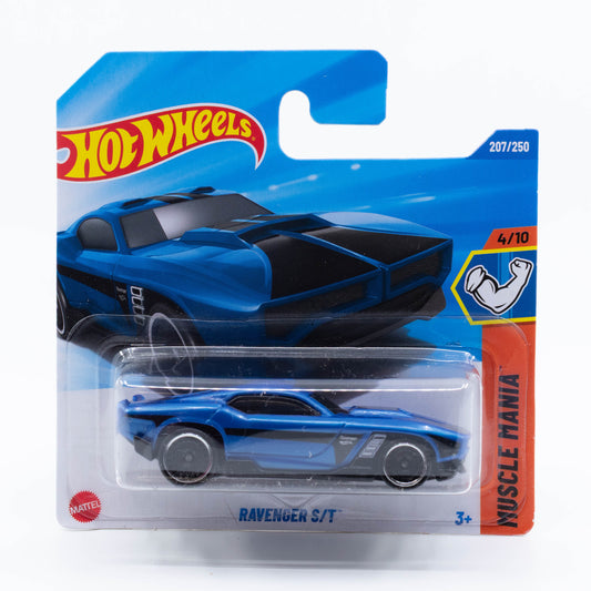 Hot Wheels Ravenger S/T diecast car model in 1:64 scale with rugged design and sporty graphics