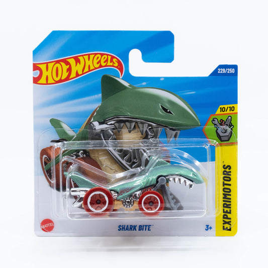 Hot Wheels Shark Bite Regular Treasure Hunt diecast car model in 1:64 scale with sharp design and special paint