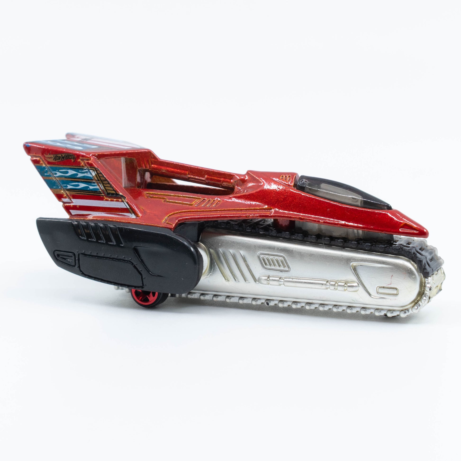 Hot Wheels Tread Air 1:64 scale diecast vehicle with large off-road caterpillar and futuristic design. Front