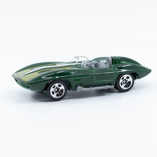 Hot Wheels Corvette Stingray diecast with a sleek, low-profile design and bold detailing. Front